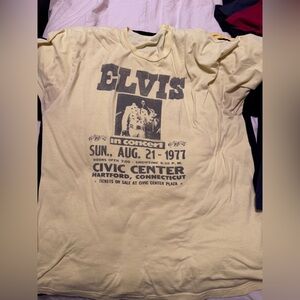 Yellow Graphic Elvis T-Shirt